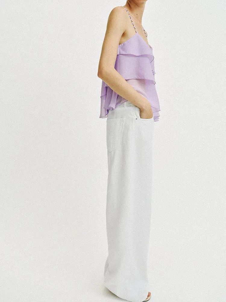 Summer 2026 Women's Fashion Versatile Sleeveless Beaded Lightweight Multi-layered Strap Top New Arrival Elegant Chinese Style
Summer 2026 Women's Fashion Versatile Sleeveless Beaded Lightweight Multi-layered Strap Top New Arrival Elegant Chinese Style