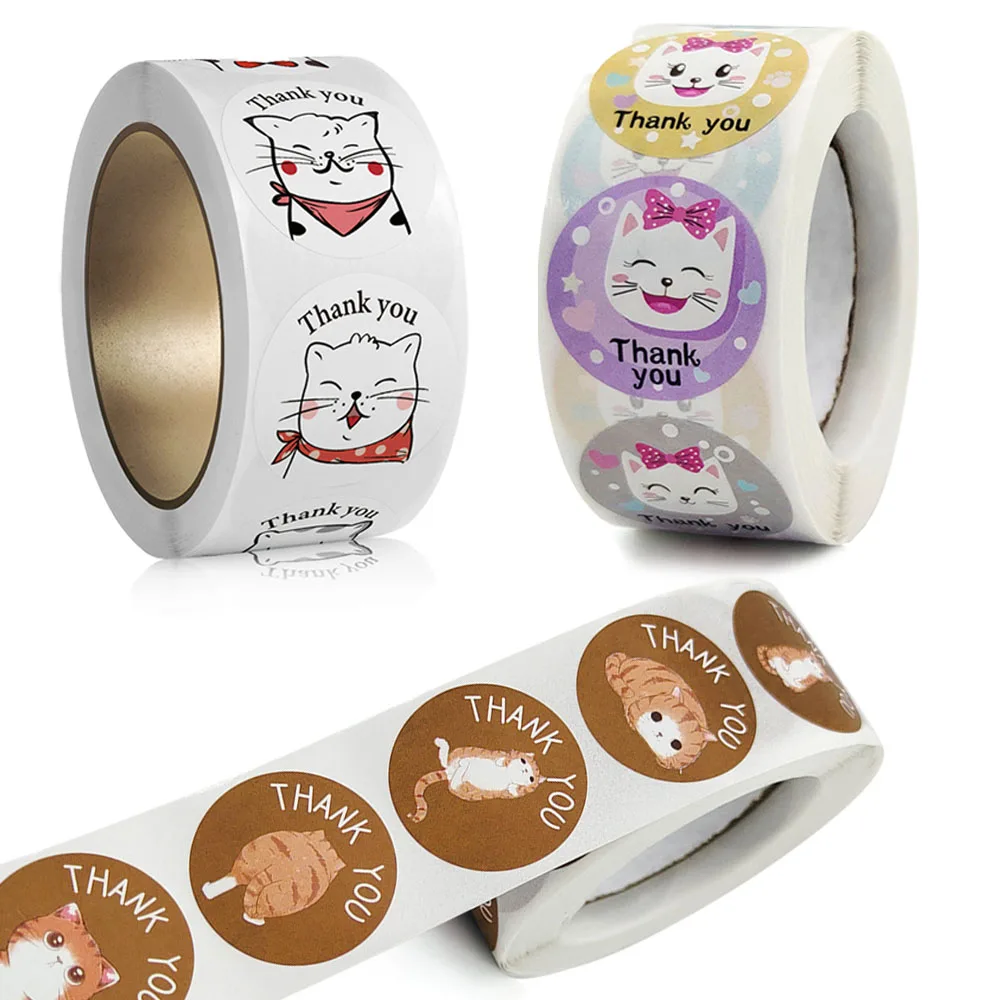 2.5cm/1inch Thank You Circular Sticker Cartoon Cat Seal Label Gift Letter Card Bouquet Decoration Sticker Store Packaging Label
2.5cm/1inch Thank You Circular Sticker Cartoon Cat Seal Label Gift Letter Card Bouquet Decoration Sticker Store Packaging Label