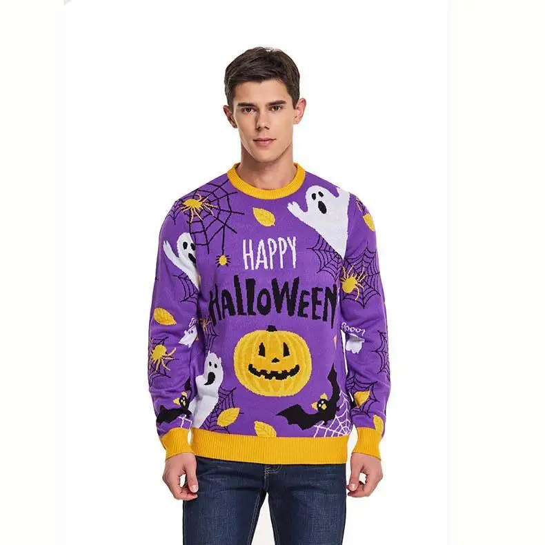 Casual Halloween Party Knitted Sweater Loose Fit Color Block Cotton Long Sleeve round Neck Top for Boys Teenagers Fashionable...
Casual Halloween Party Knitted Sweater Loose Fit Color Block Cotton Long Sleeve round Neck Top for Boys Teenagers Fashionable...