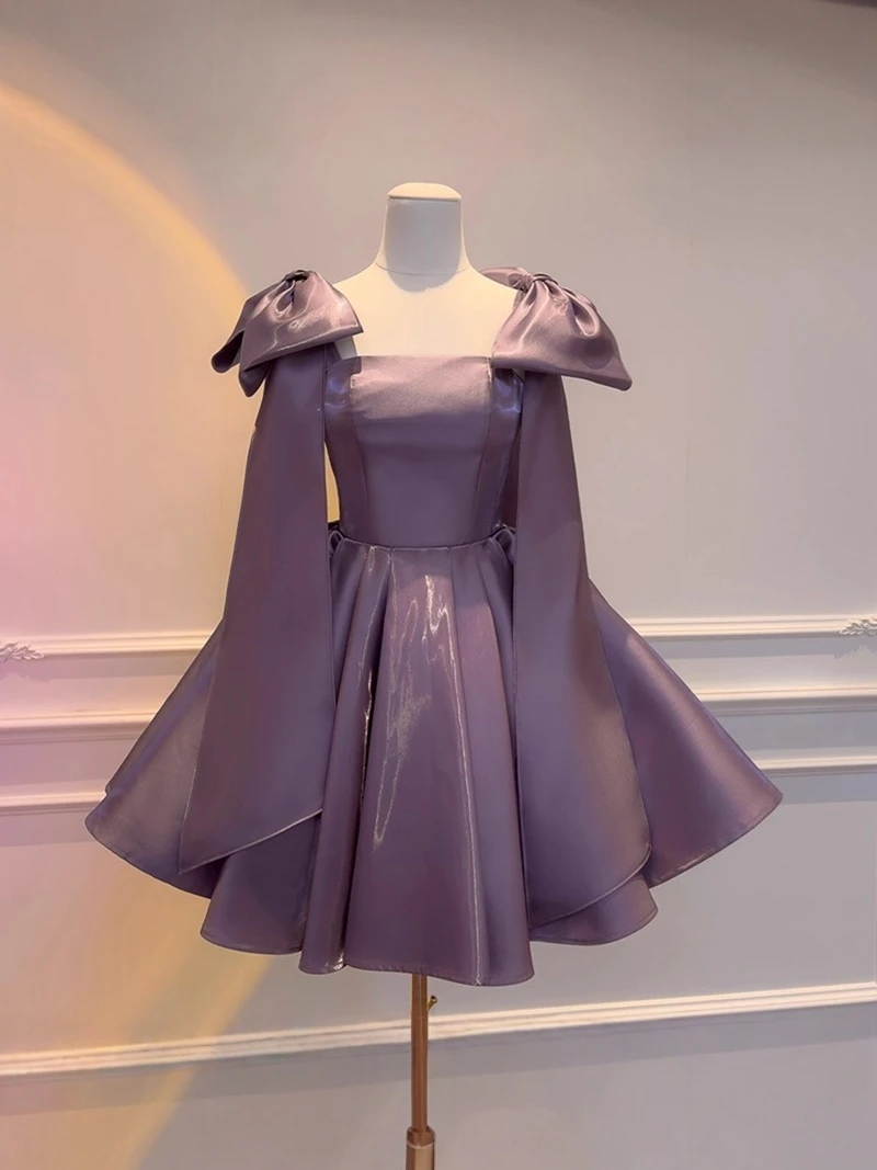 Эле фиолетовая глициния с узлом на талии, атласная ретро-юбка Princ Dr для взрослых, церемония, корейская юбка трапециевидной формы
Эле фиолетовая глициния с узлом на талии, атласная ретро-юбка Princ Dr для взрослых, церемония, корейская юбка трапециевидной формы