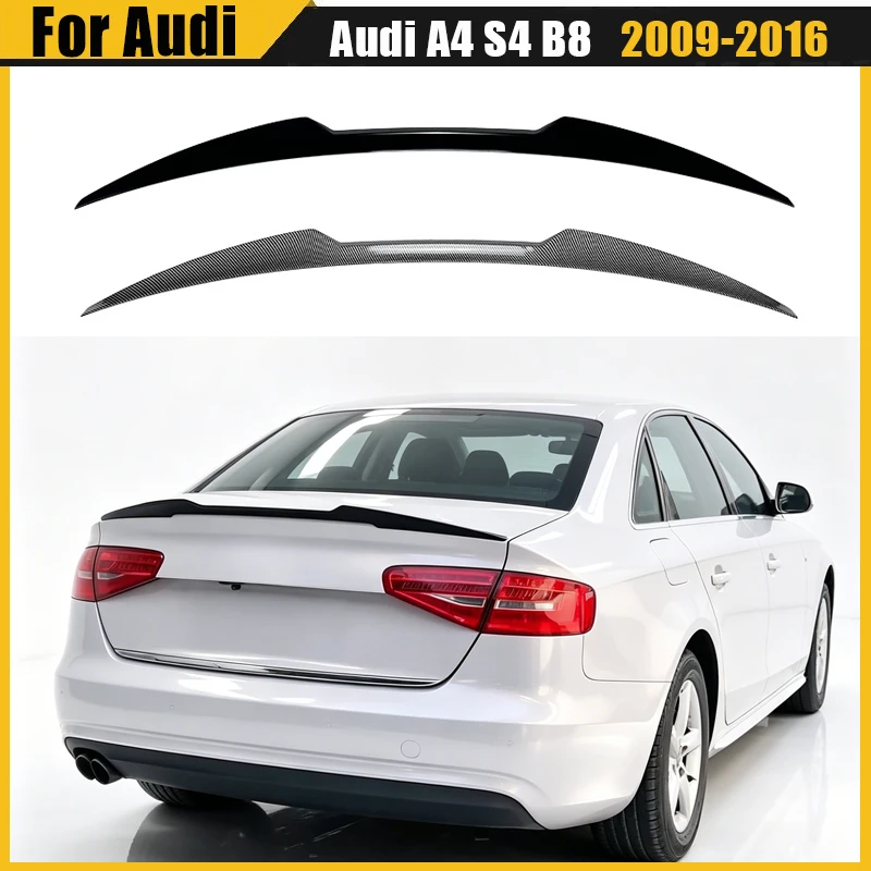 For Audi A4 S4 B8 2009 2010 2011 2012 2013 2014 2015 2016 Car Rear Trunk Spoiler Tail Wing Automotive Modification Parts
For Audi A4 S4 B8 2009 2010 2011 2012 2013 2014 2015 2016 Car Rear Trunk Spoiler Tail Wing Automotive Modification Parts