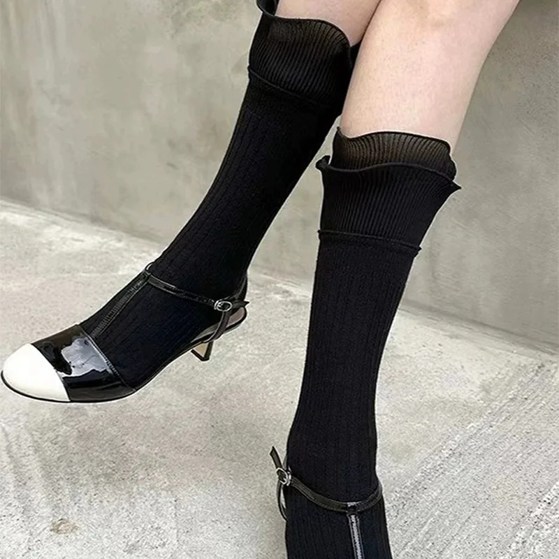 Women's Socks Korean Ballet Style Double Layered Edge Solid Color Sweet Breathable Versatile Comfortable Breathable Cotton Socks
Women's Socks Korean Ballet Style Double Layered Edge Solid Color Sweet Breathable Versatile Comfortable Breathable Cotton Socks