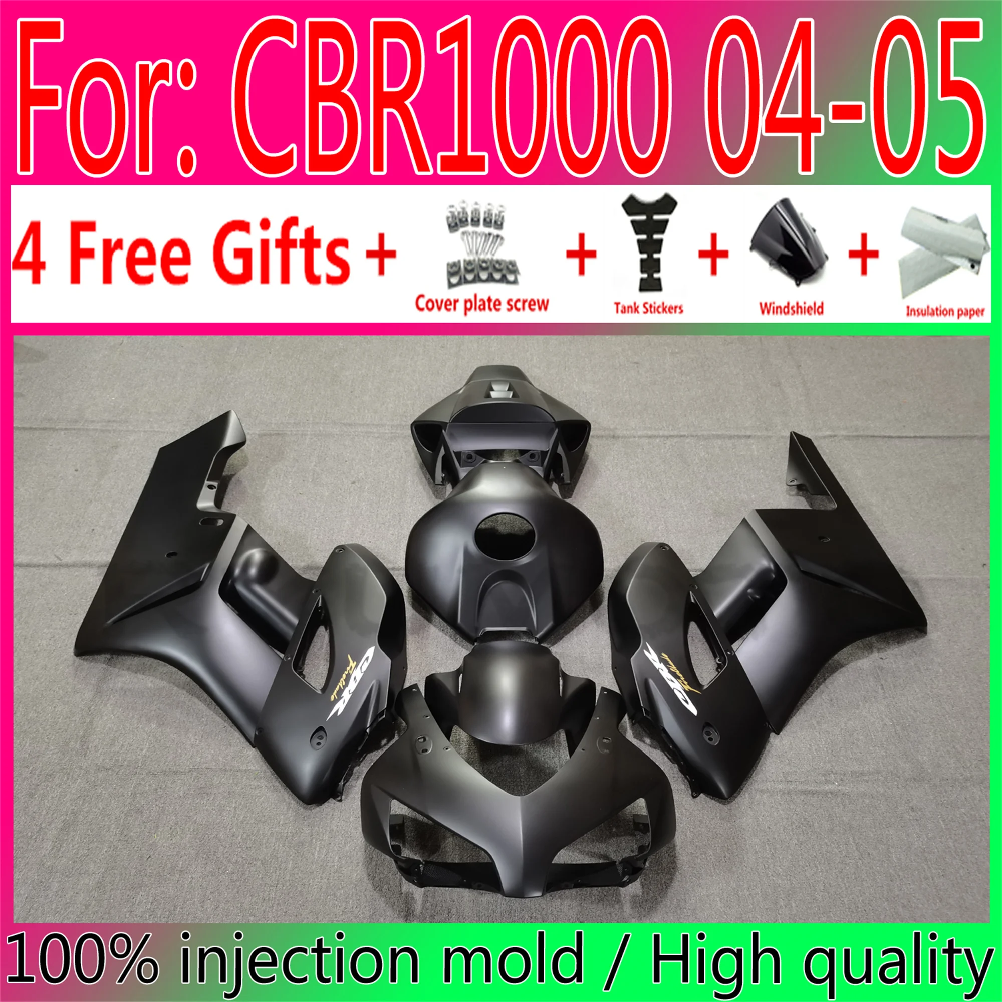 New ABS Motorcycle Injection Mold Full Fairings Kit For Honda CBR1000RR 2004 2005 fairing Cbr 1000 rr 2004 2005 Fairing
New ABS Motorcycle Injection Mold Full Fairings Kit For Honda CBR1000RR 2004 2005 fairing Cbr 1000 rr 2004 2005 Fairing