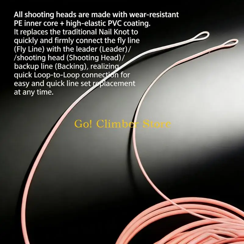 Q84C Strong Fly Fishing Shoots Head Line Available In 5.5M To 7M Lengths For Different Fishing Conditions
Q84C Strong Fly Fishing Shoots Head Line Available In 5.5M To 7M Lengths For Different Fishing Conditions