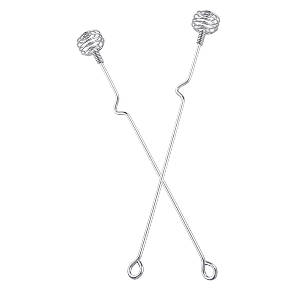 2Pcs StainlessSteel LongHandle Small Spoons DrinkStirrer HoneySpoon CoffeeDipper BarSpoon WireWhisk MultiFunction
2Pcs StainlessSteel LongHandle Small Spoons DrinkStirrer HoneySpoon CoffeeDipper BarSpoon WireWhisk MultiFunction
