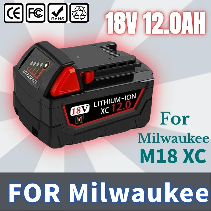 18V for Milwaukee M18 XC Replacement Lithium Battery 48-11-1850 48-11-1840 48-11-1820 48-11-1860 2604-22 2604-20 2708-22
18V for Milwaukee M18 XC Replacement Lithium Battery 48-11-1850 48-11-1840 48-11-1820 48-11-1860 2604-22 2604-20 2708-22