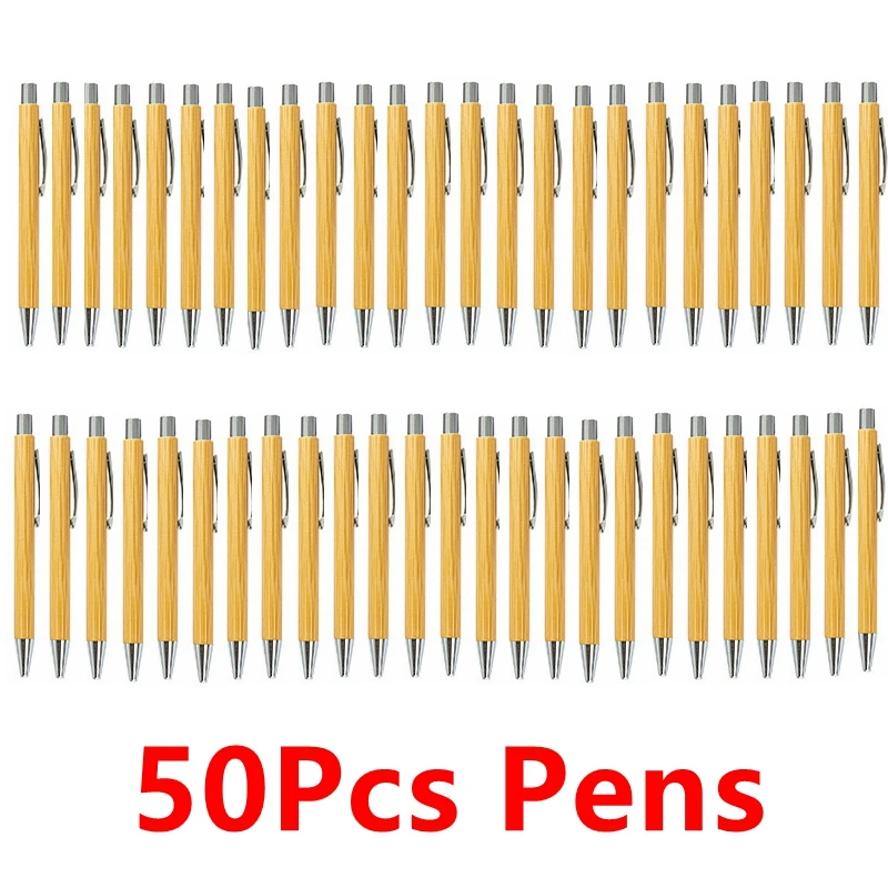 50PCS Bamboo Pen Hotel Office Student Gift Advertising Pen black Ink Press Bamboo Ballpoint Pen A05
50PCS Bamboo Pen Hotel Office Student Gift Advertising Pen black Ink Press Bamboo Ballpoint Pen A05