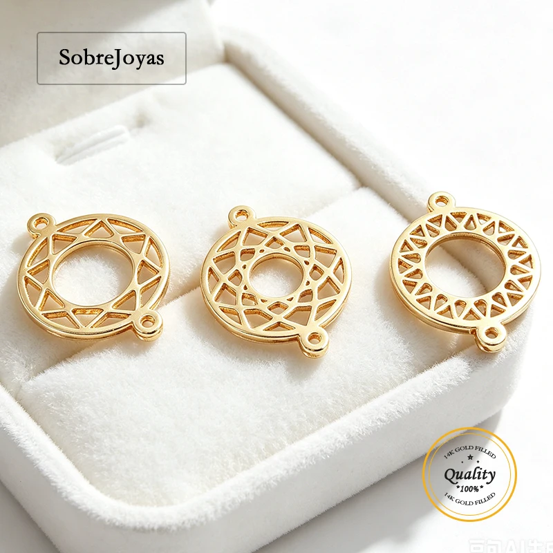 14K Gold Filled 10MM round Pattern Charm Drop Pendant for DIY Jewelry Making Accessories
14K Gold Filled 10MM round Pattern Charm Drop Pendant for DIY Jewelry Making Accessories