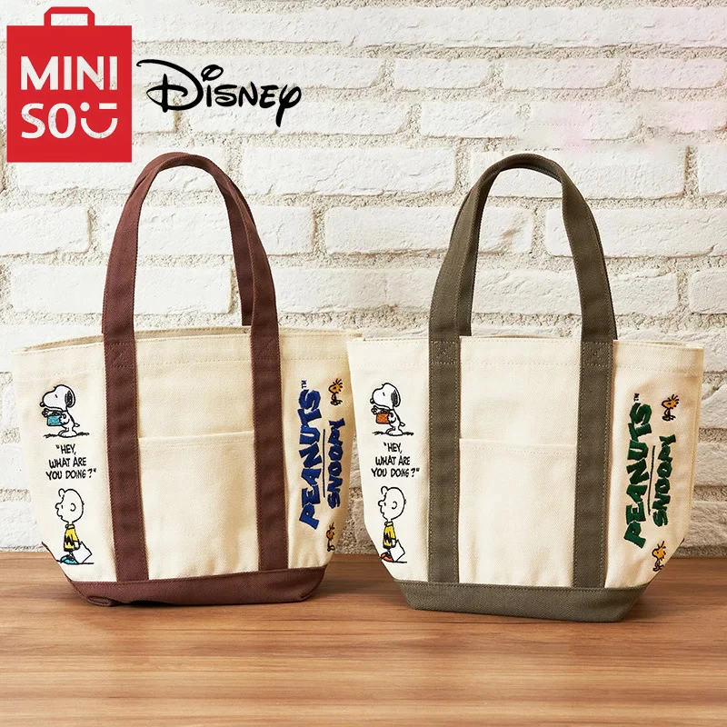 MINISO Disney Cartoon Embroidered Canvas Bag Casual Tote Bag Large Capacity Handbag Student Canvas Bag Snoopy Shoulder Bag
MINISO Disney Cartoon Embroidered Canvas Bag Casual Tote Bag Large Capacity Handbag Student Canvas Bag Snoopy Shoulder Bag