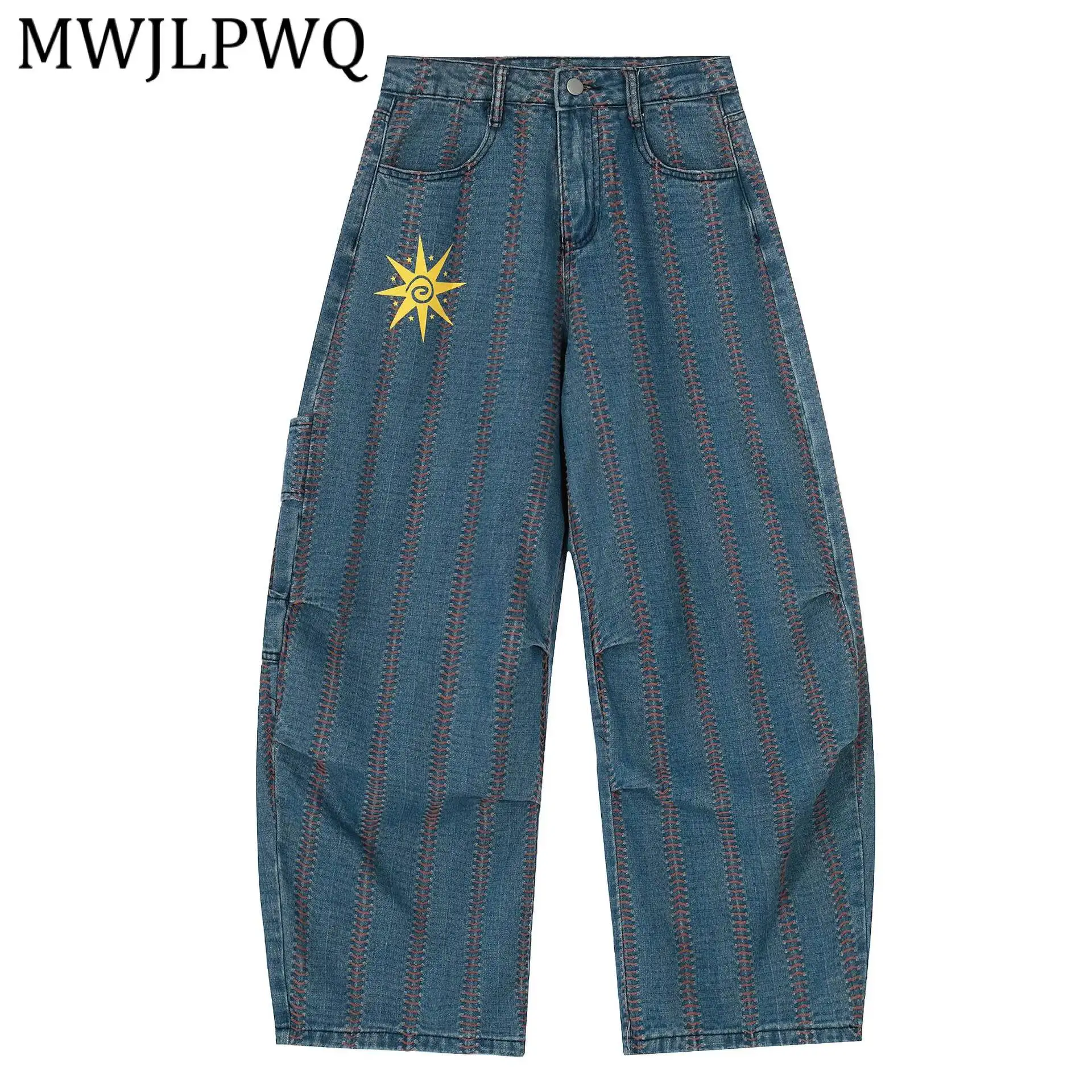 MWJLPWQ Vertical Contrast Stitch Balloon Cargo Jean Sun Spiral Print High Waist Men Vintage Soft Daily Street Bot Fit Wear 16917
MWJLPWQ Vertical Contrast Stitch Balloon Cargo Jean Sun Spiral Print High Waist Men Vintage Soft Daily Street Bot Fit Wear 16917