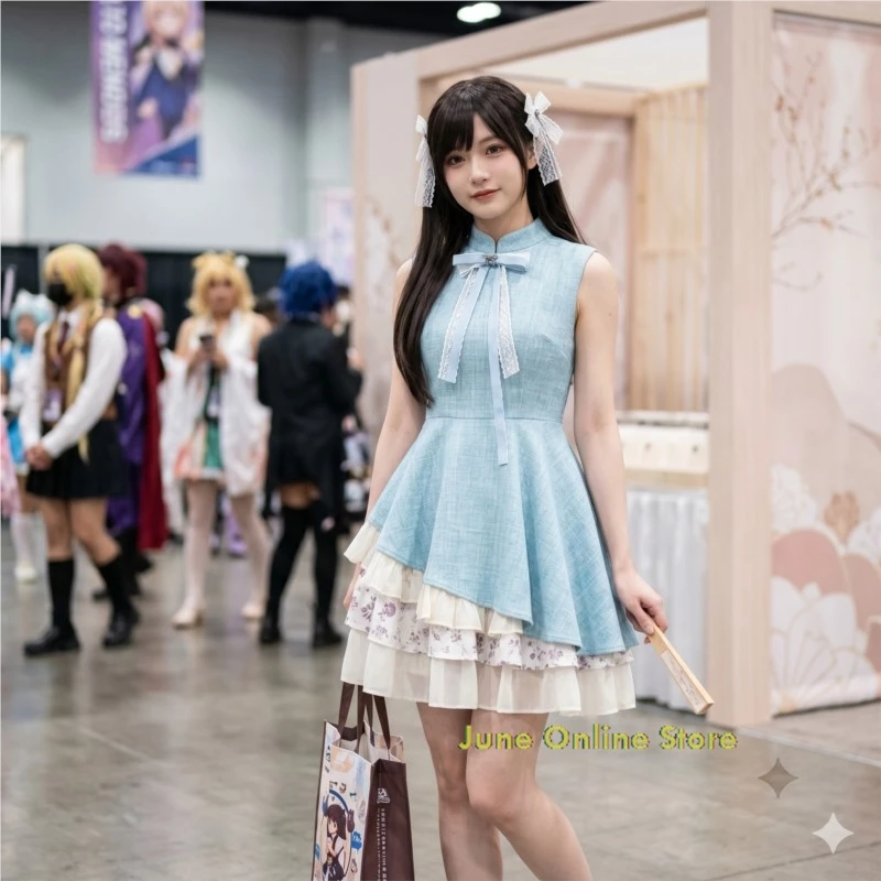 Anime Cosplay Costumes Love and Deepspace Protagonist Silver River 520 Little Fragrance Style Gown, Anime Character Dress
Anime Cosplay Costumes Love and Deepspace Protagonist Silver River 520 Little Fragrance Style Gown, Anime Character Dress