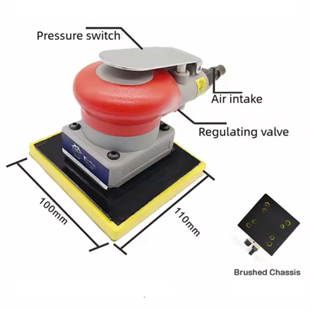 100x100mm Air Squares Sanding Machine Pneumatic Grinder Sander Alloy Steel Dry Sponge Sandpaper Machines for Wood Car Polishing
100x100mm Air Squares Sanding Machine Pneumatic Grinder Sander Alloy Steel Dry Sponge Sandpaper Machines for Wood Car Polishing
