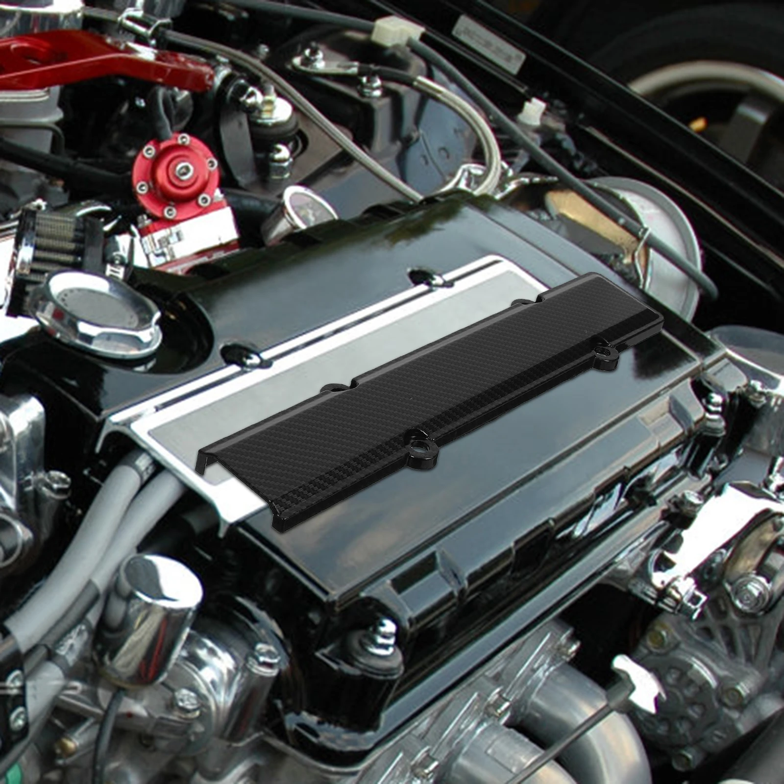 Carbon Fiber Engine Valve Cover Car Spark Plug Protector Automotive Parts Enhanced Appearance Compatible Various Models Easy
Carbon Fiber Engine Valve Cover Car Spark Plug Protector Automotive Parts Enhanced Appearance Compatible Various Models Easy