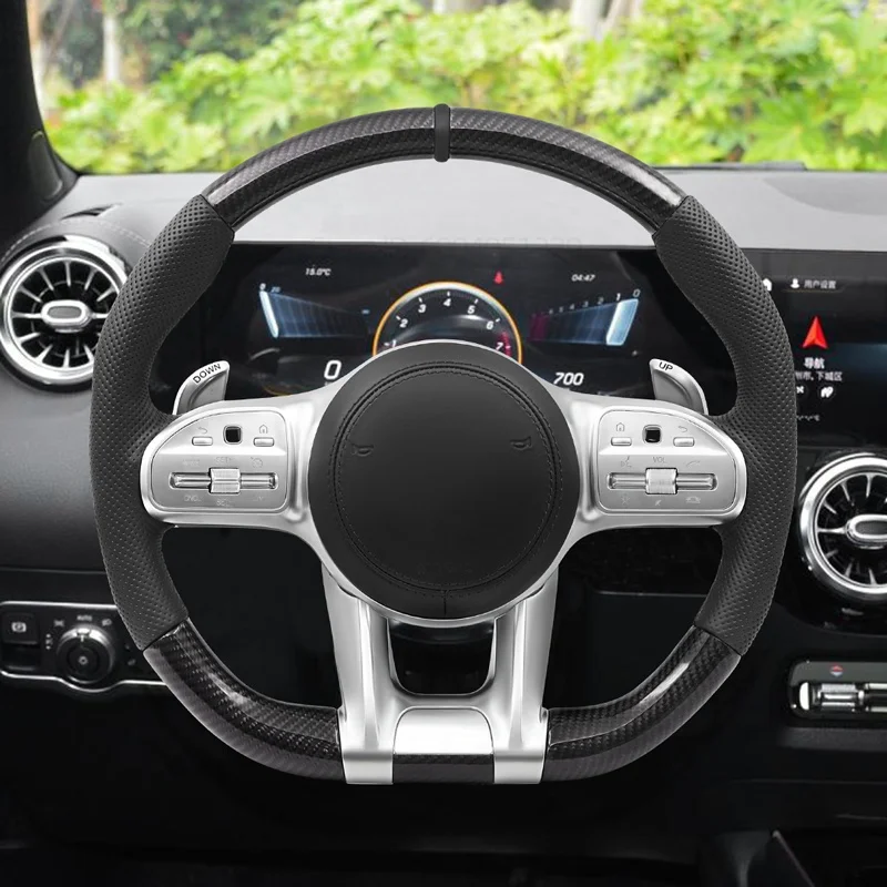Carbon Fiber Steering Wheel Accessories for W205 W163 W177 W213 W222 W247 X167 X247 X253 X254 C43 C63 E53 E63 G63 C190 C118
Carbon Fiber Steering Wheel Accessories for W205 W163 W177 W213 W222 W247 X167 X247 X253 X254 C43 C63 E53 E63 G63 C190 C118