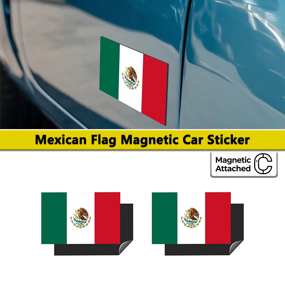 Reflective Mexican Flag Magnetic Car Sticker National Flag Emblem Decal for Car Body Side Door Decoration Styling Accessories
Reflective Mexican Flag Magnetic Car Sticker National Flag Emblem Decal for Car Body Side Door Decoration Styling Accessories