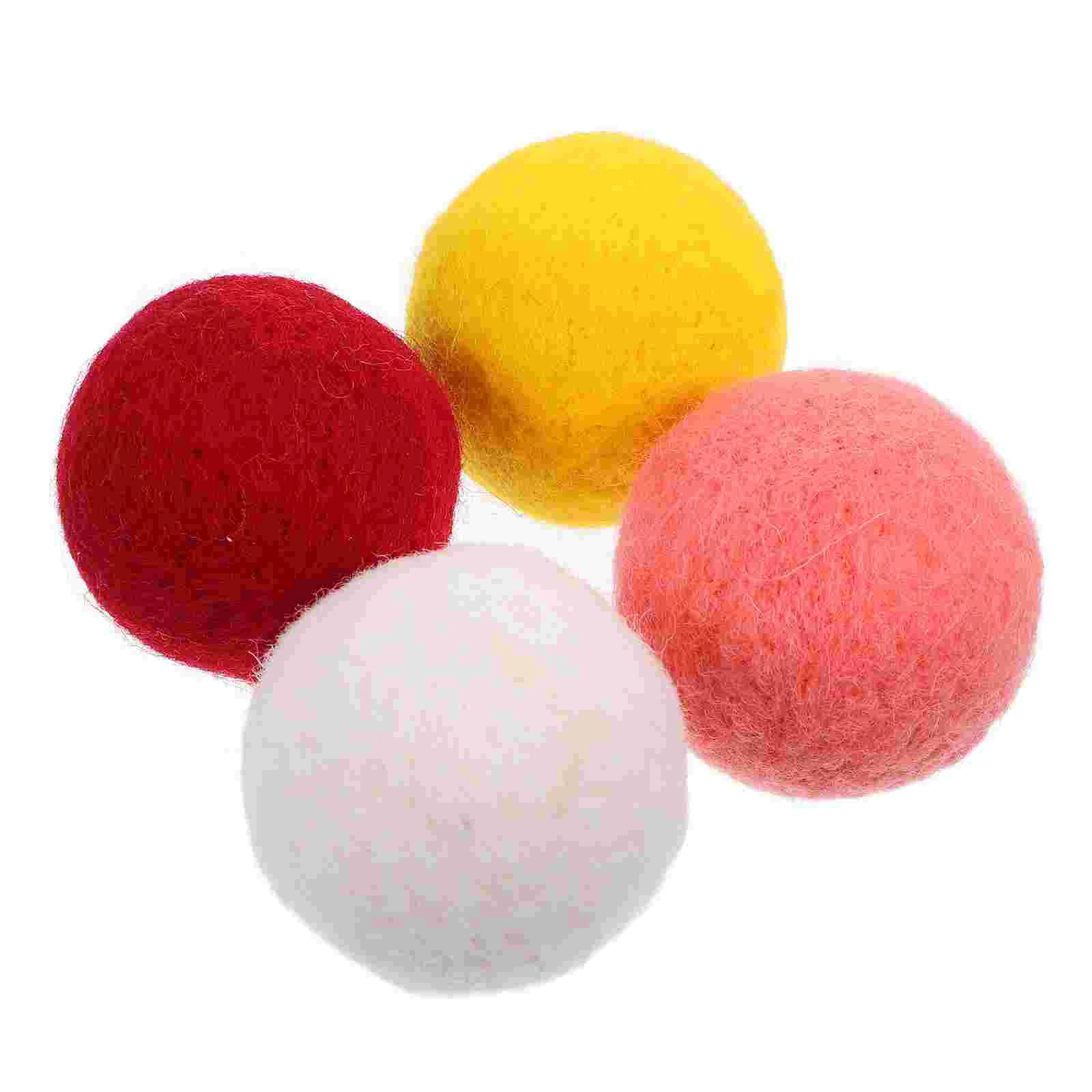 4 Pcs Wool Felt Ball Dog Teething Toy Exercising Toys Household Plaything Chewing Training for Small Dogs
4 Pcs Wool Felt Ball Dog Teething Toy Exercising Toys Household Plaything Chewing Training for Small Dogs