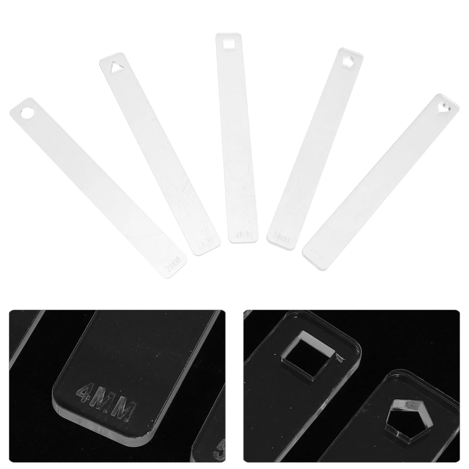 10pcs Pottery Tools Set 2/3/4/5/6Mm Acrylic Clay Depth Guide Sticks Measuring Ruler For Polymer Clay Slab Rolling Ceramic Crafts
10pcs Pottery Tools Set 2/3/4/5/6Mm Acrylic Clay Depth Guide Sticks Measuring Ruler For Polymer Clay Slab Rolling Ceramic Crafts