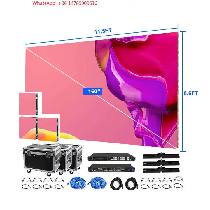 LED Digital Signage Video Wall500x500mm P3.91 IP65 Waterproof Rental LED Display, Outdoor Industrial Video Wall Panel For Stage
LED Digital Signage Video Wall500x500mm P3.91 IP65 Waterproof Rental LED Display, Outdoor Industrial Video Wall Panel For Stage