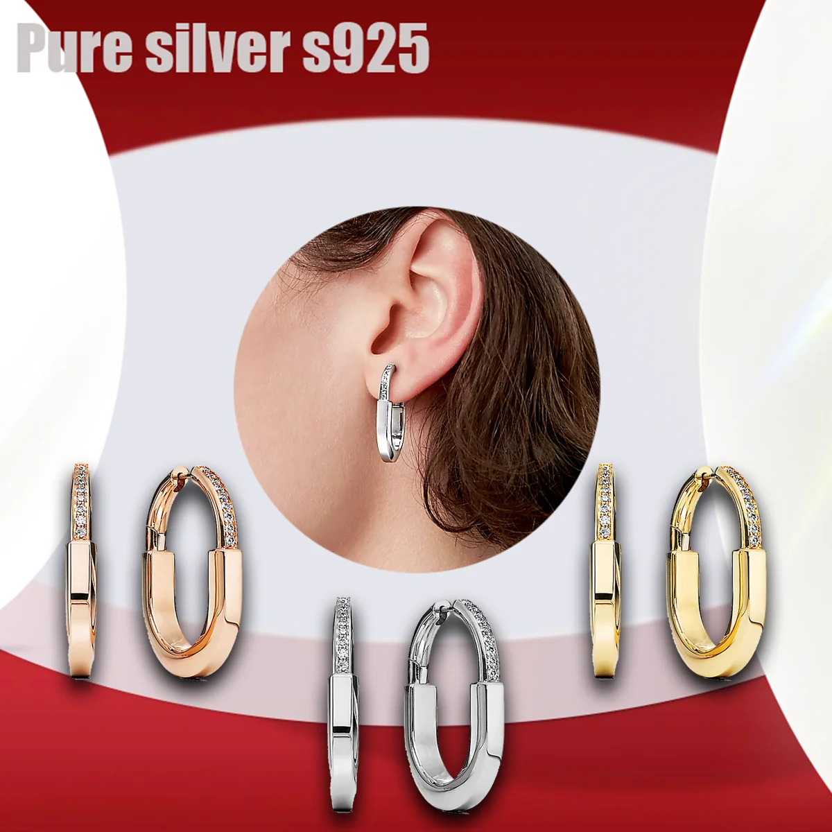 Серьги из чистого серебра s925 Роскошные, высококачественные, модный темперамент, драгоценный подарок, серьги с бриллиантами
Серьги из чистого серебра s925 Роскошные, высококачественные, модный темперамент, драгоценный подарок, серьги с бриллиантами