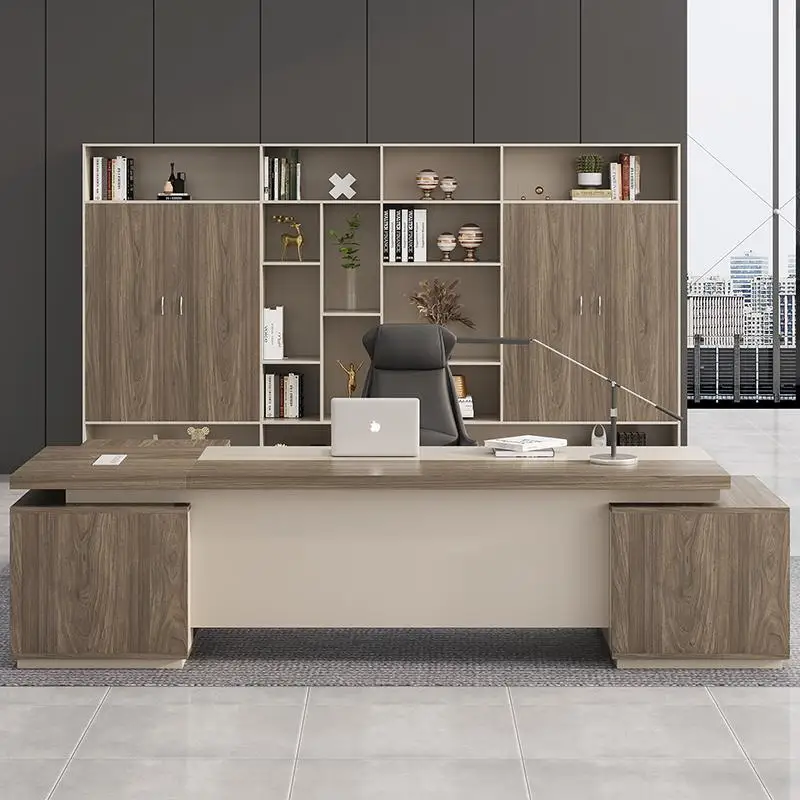 Простой и современный стол начальника премиум-класса, комбинация офисного стола и стула, большой письменный стол, офисная мебель, президентский стол
Простой и современный стол начальника премиум-класса, комбинация офисного стола и стула, большой письменный стол, офисная мебель, президентский стол