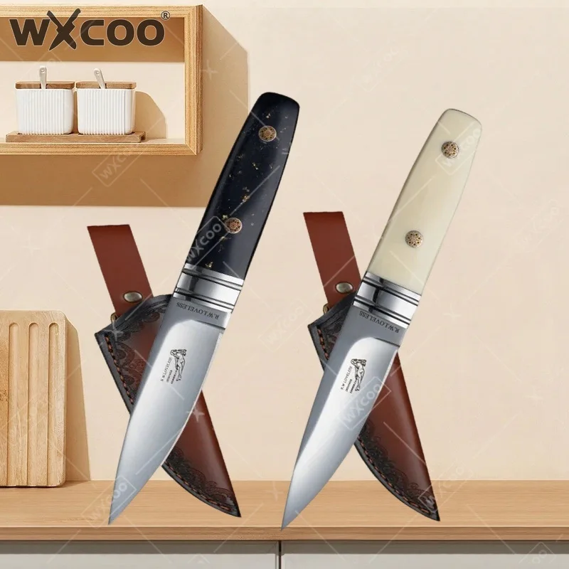 WXCOO Stainless Steel Steak Knife Durable Forged Butcher Knife with Sheath for Kitchen Accessories Cooking BBQ Chef Knife
WXCOO Stainless Steel Steak Knife Durable Forged Butcher Knife with Sheath for Kitchen Accessories Cooking BBQ Chef Knife