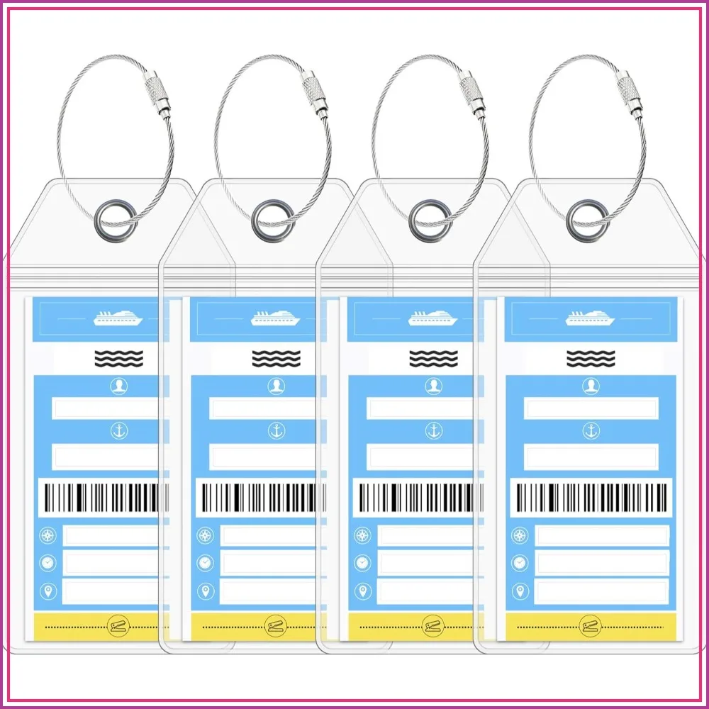 Cruise Luggage Tag Holder 4 Pack – Fits Norwegian Ship Tags – Clear, Durable & Waterproof for Smooth Sailing
Cruise Luggage Tag Holder 4 Pack – Fits Norwegian Ship Tags – Clear, Durable & Waterproof for Smooth Sailing