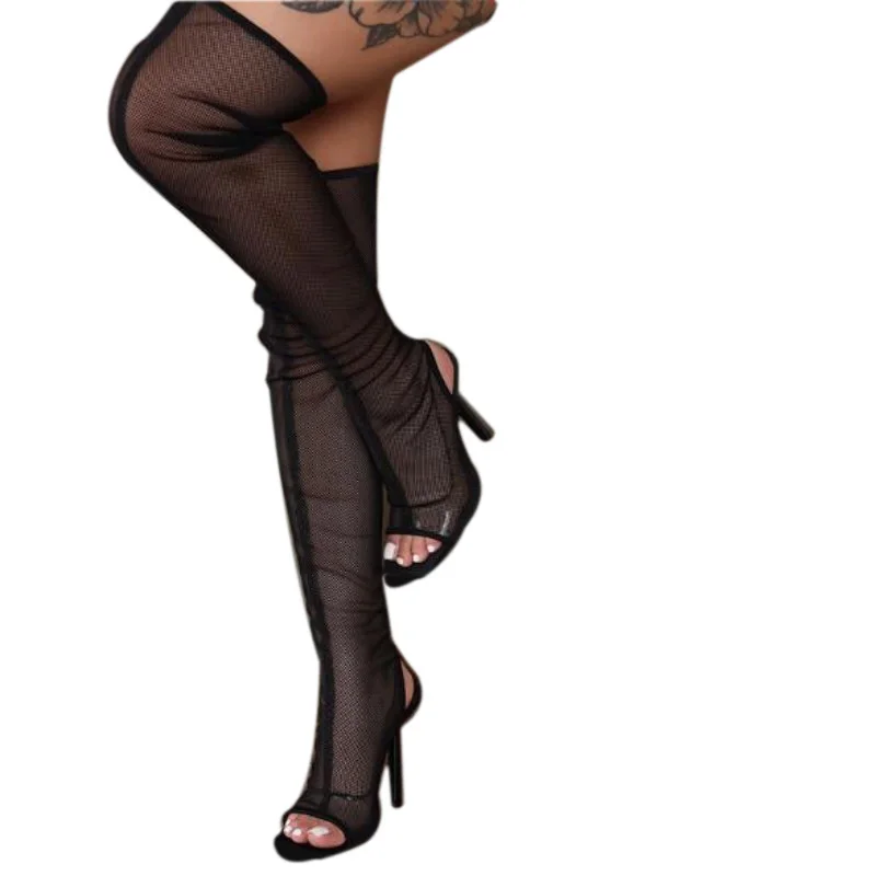 SHOFOO shoes Fashionable women's high heel elastic boots. About 12 cm heel height. Over knee length boots. Summer women's shoes.
SHOFOO shoes Fashionable women's high heel elastic boots. About 12 cm heel height. Over knee length boots. Summer women's shoes.