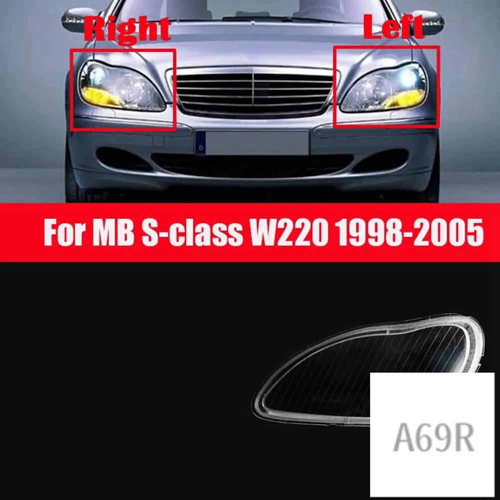 A69R-For Mercedes-Benz S-Class W220 1998-2005 Car Headlight Cover Clear Lens Headlamp Lampshade Shell
A69R-For Mercedes-Benz S-Class W220 1998-2005 Car Headlight Cover Clear Lens Headlamp Lampshade Shell