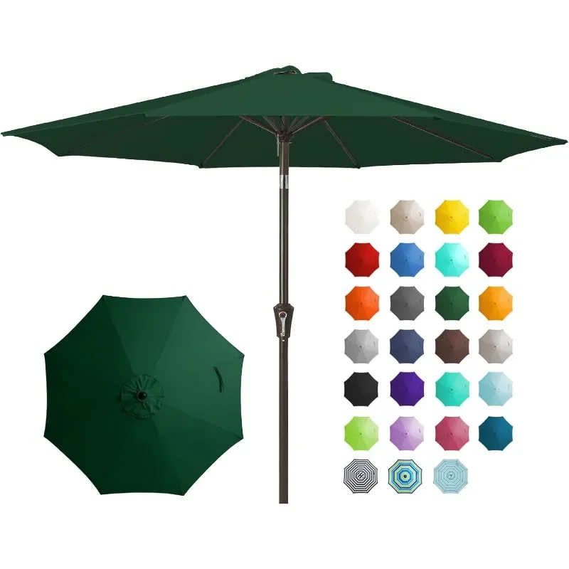 9FT Outdoor Patio Umbrella Outdoor Table Umbrella with Push Button Tilt and Crank, Market Umbrella 8 Sturdy Ribs UV Protection
9FT Outdoor Patio Umbrella Outdoor Table Umbrella with Push Button Tilt and Crank, Market Umbrella 8 Sturdy Ribs UV Protection