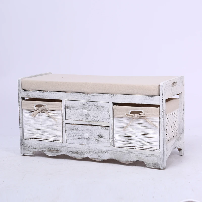 Retro white shoe changing stool storage shoe changing stool solid wood shoe storage rattan environmental protection
Retro white shoe changing stool storage shoe changing stool solid wood shoe storage rattan environmental protection
