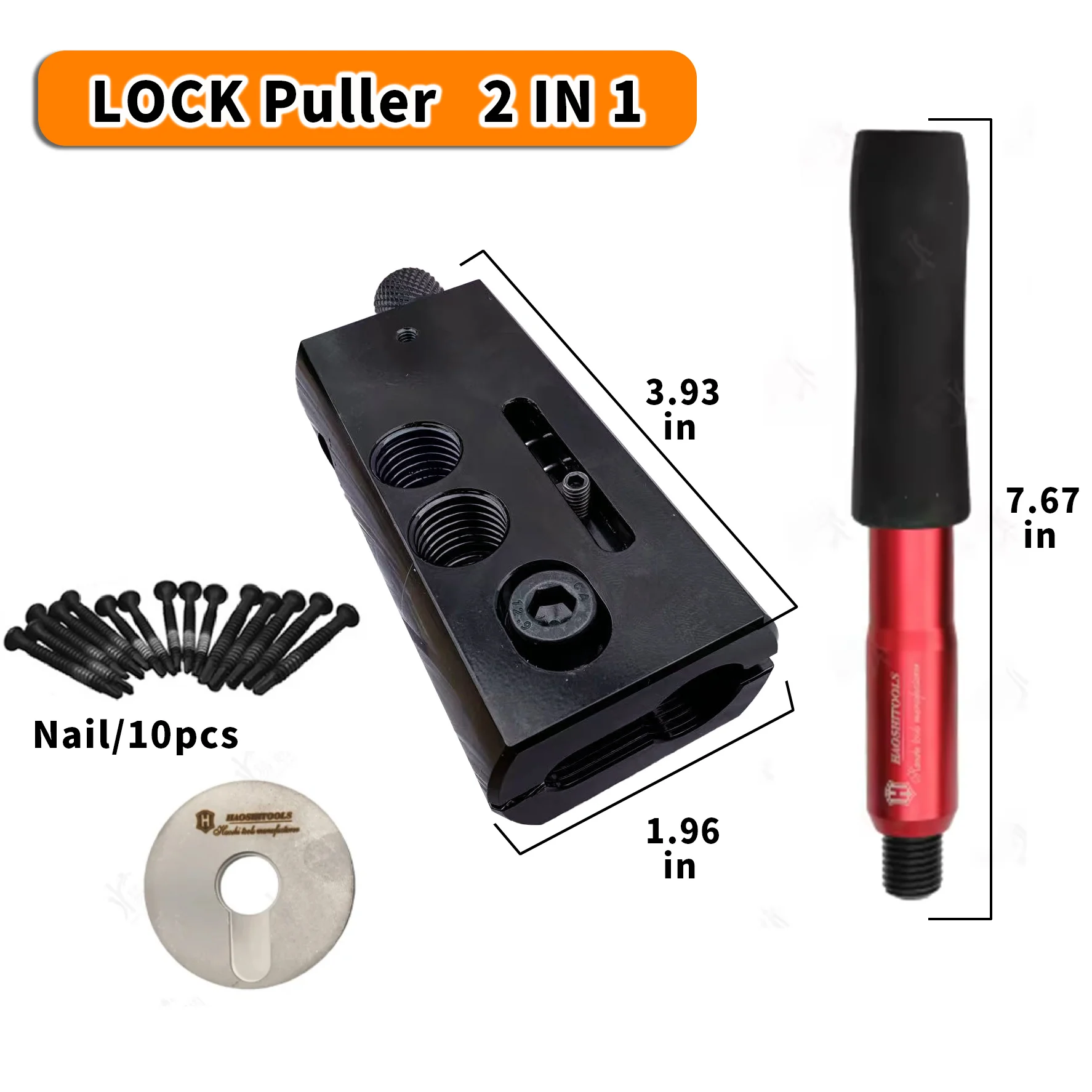 Professional Tool Lock Puller Lock Opener Two functions Twist lock Lock breaking tool Locksmiths Tool