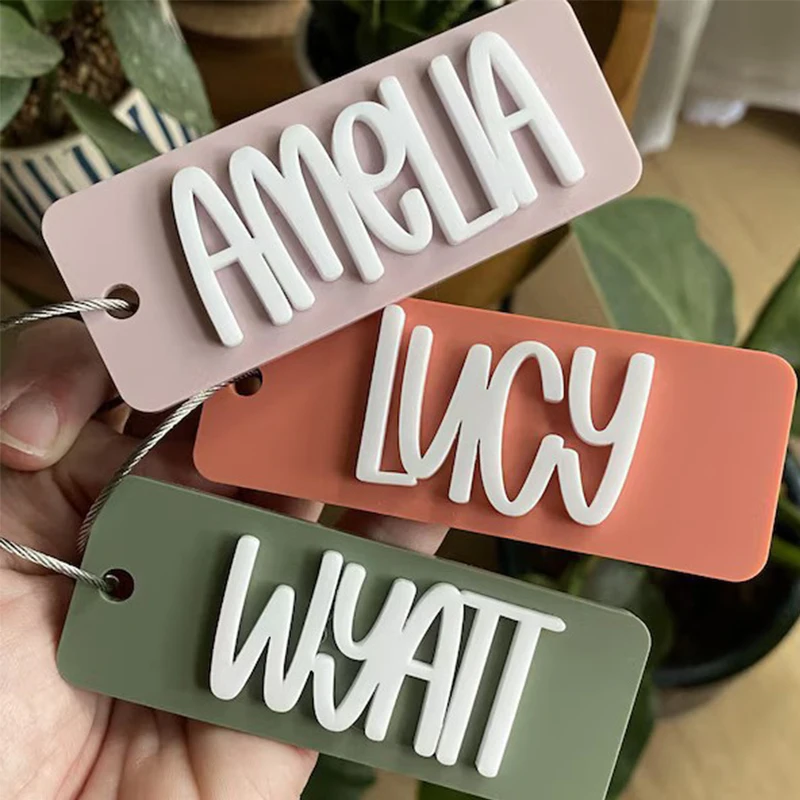 Font Available 3D Name Acrylic Keychain Customized Double Layers Nameplate Personalized Suitcase Bag Name Label Tag Keyring
Font Available 3D Name Acrylic Keychain Customized Double Layers Nameplate Personalized Suitcase Bag Name Label Tag Keyring