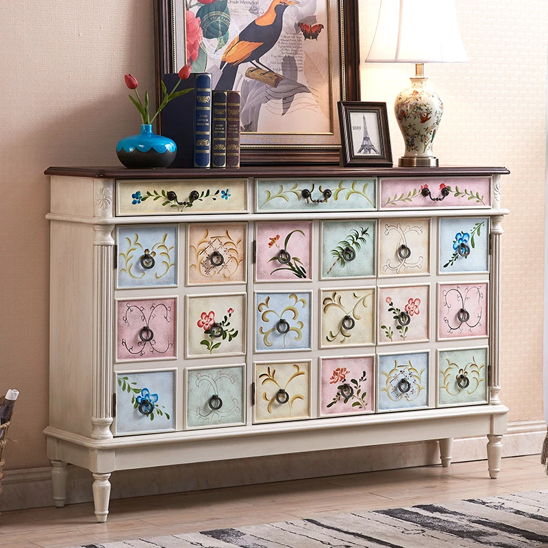 American-style Solid Wood Shoe Cabinet Retro Entrance Hall Cabinet Household Partition Package European-style Large Capacity
American-style Solid Wood Shoe Cabinet Retro Entrance Hall Cabinet Household Partition Package European-style Large Capacity