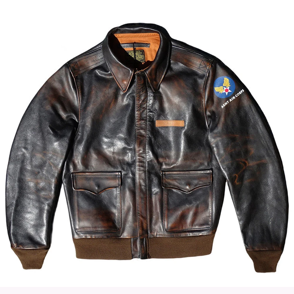 A2 Eastman Flying Coat Horseskin Pony Leather Bomber Jacket Man 5XL Casual Winter Genuine Leather Flight Overcoat
A2 Eastman Flying Coat Horseskin Pony Leather Bomber Jacket Man 5XL Casual Winter Genuine Leather Flight Overcoat
