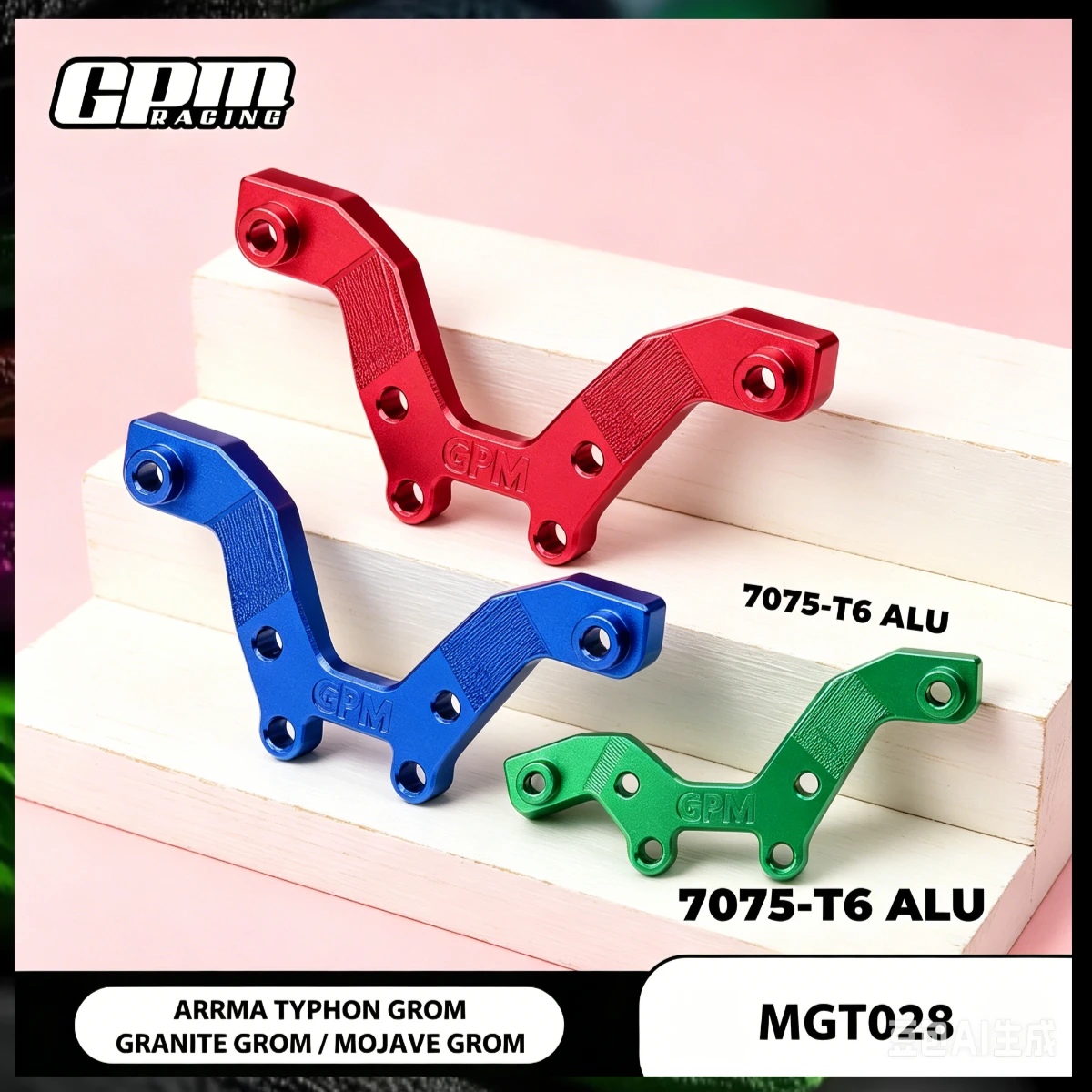 GPM 7075 Alloy Front Damper Plate ARA2106 ARRMA Typhon Grom Granite Grom Mojave Grom ARA320809
GPM 7075 Alloy Front Damper Plate ARA2106 ARRMA Typhon Grom Granite Grom Mojave Grom ARA320809