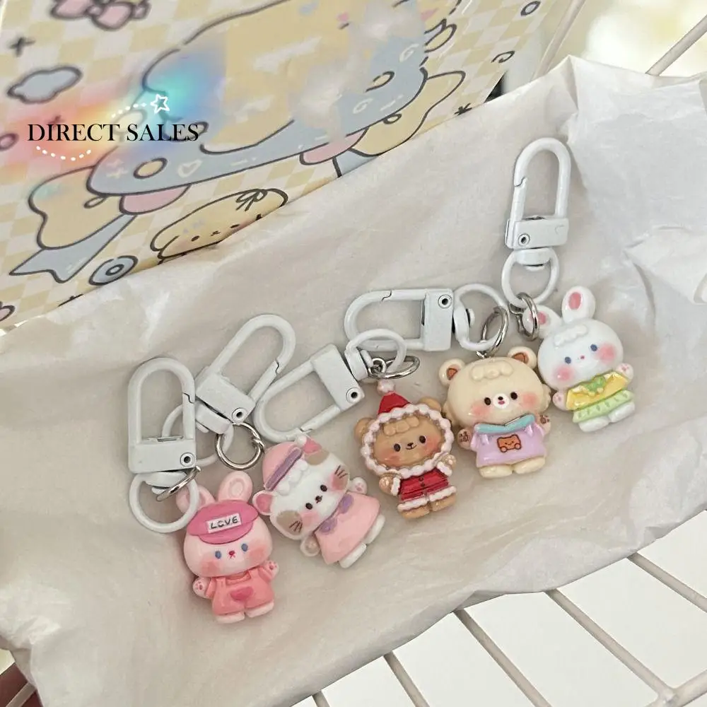Exquisite Resin Rabbit Doll Key Chain Cartoon Creative Funny Cat Key Ring Mini Bear Rabbit Bear Bag Pendant Schoolbag Pendant
Exquisite Resin Rabbit Doll Key Chain Cartoon Creative Funny Cat Key Ring Mini Bear Rabbit Bear Bag Pendant Schoolbag Pendant
