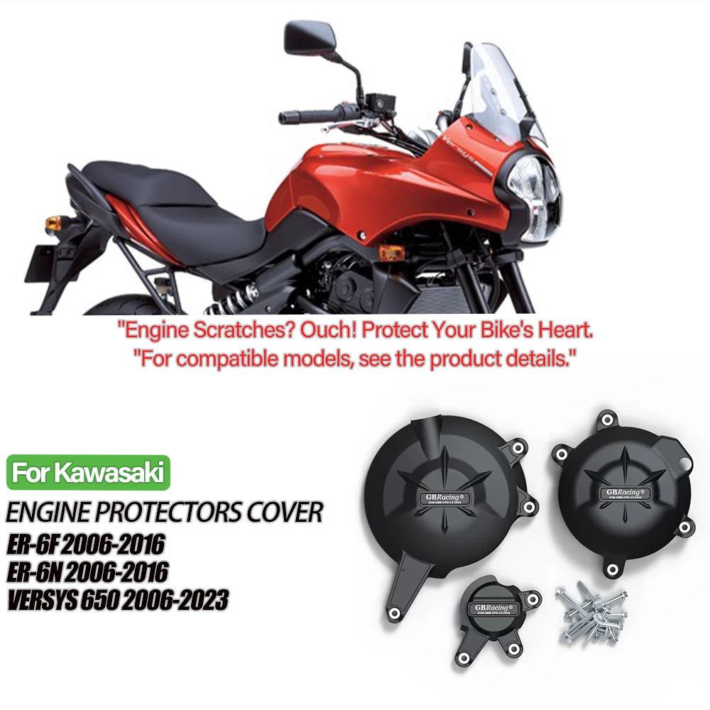 For KAWASAKI Versys 650 2006-2024 ER6N 2006-2016 ER6F 2006-2016 Engine Cover Protective Case Motorcycle Accessories Protector
For KAWASAKI Versys 650 2006-2024 ER6N 2006-2016 ER6F 2006-2016 Engine Cover Protective Case Motorcycle Accessories Protector