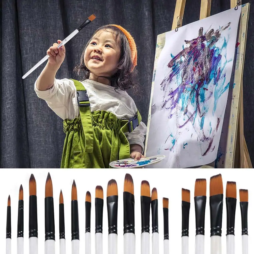 Wooden Handle Watercolor Painting Brushes Nylon Portable Acrylic Paint Brushes Professional Practical Watercolor Brush 
Wooden Handle Watercolor Painting Brushes Nylon Portable Acrylic Paint Brushes Professional Practical Watercolor Brush