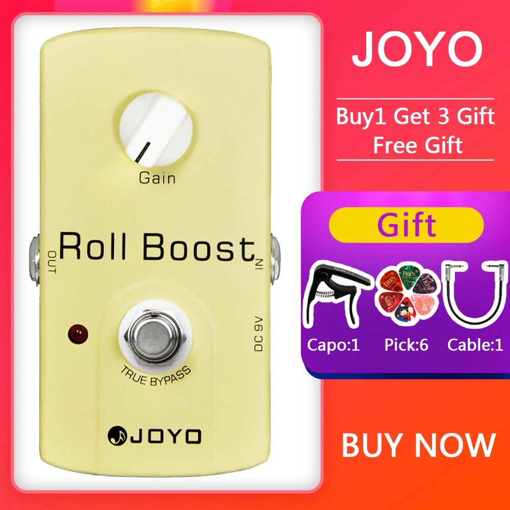 JOYO JF-38 ROLL BOOST Guitar Pedal Clean Clear Transparent Original Guitar Tone Up to 35dB Boost Effect Guitar Pedal
JOYO JF-38 ROLL BOOST Guitar Pedal Clean Clear Transparent Original Guitar Tone Up to 35dB Boost Effect Guitar Pedal
