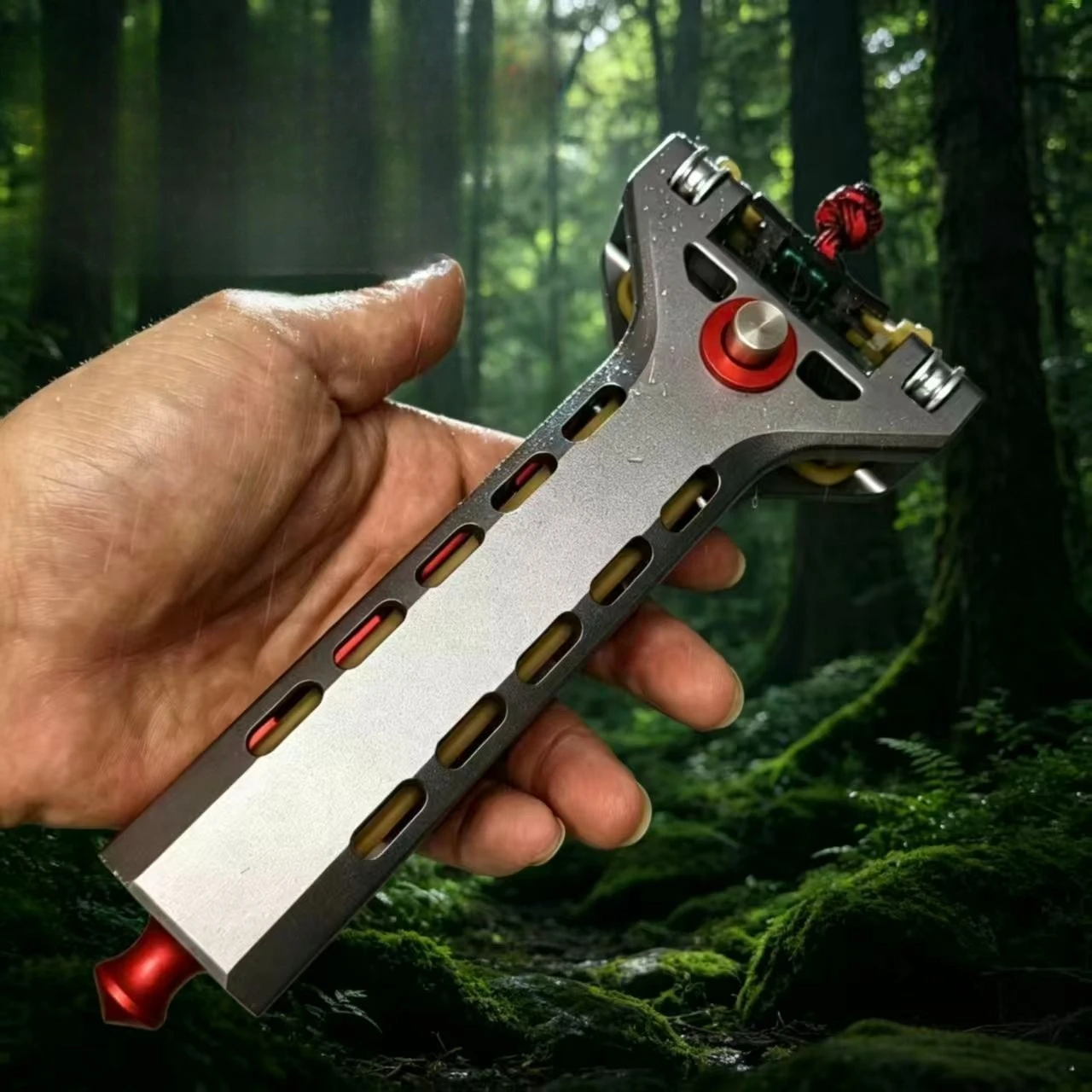 NEW CNC Aluminum Alloy Automatic Slingshot Lightweight Durable High-precision Slingshot for Outdoor Entertainment Competition
NEW CNC Aluminum Alloy Automatic Slingshot Lightweight Durable High-precision Slingshot for Outdoor Entertainment Competition