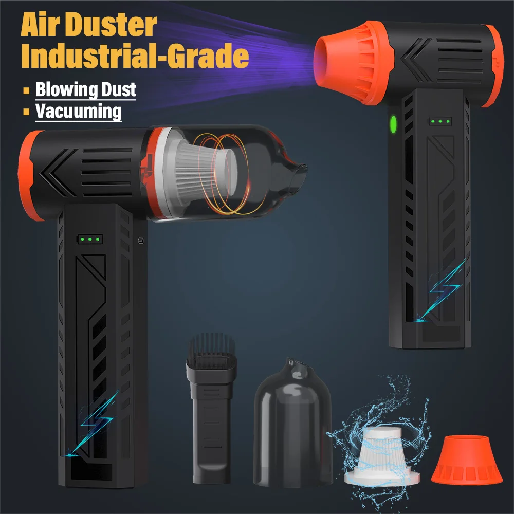 Violent Fan Dust Blower,Powerful Turbo Blower, Cordless Vacuum Cleaner, Electric Air Blower, 800g Blowing Force,PC//Car Cleaning
Violent Fan Dust Blower,Powerful Turbo Blower, Cordless Vacuum Cleaner, Electric Air Blower, 800g Blowing Force,PC//Car Cleaning