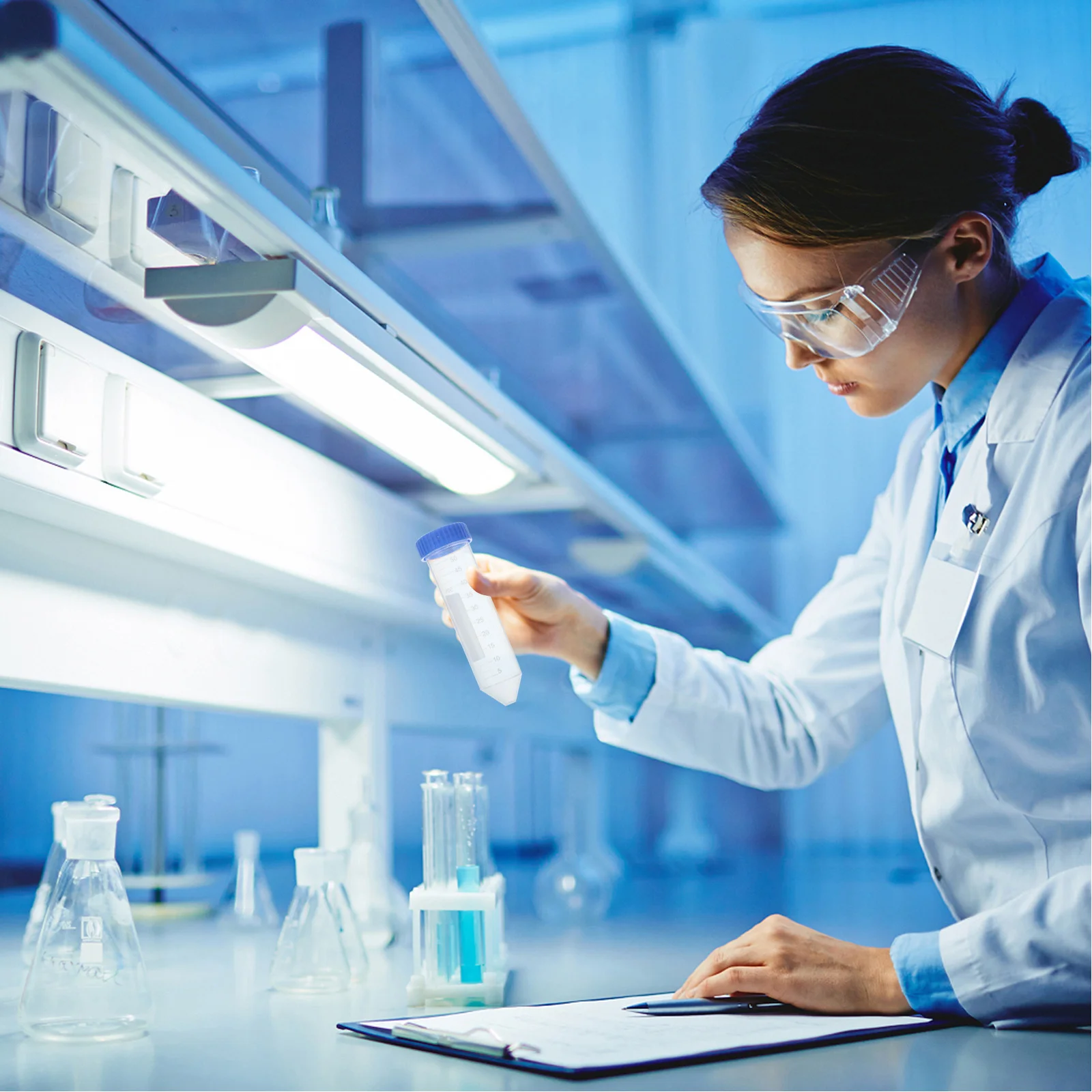 Centrifuge Tubes 50Ml Clear Plastic Screw Cap Sample Storage Containers Laboratory Liquid Scientific Research Use
Centrifuge Tubes 50Ml Clear Plastic Screw Cap Sample Storage Containers Laboratory Liquid Scientific Research Use