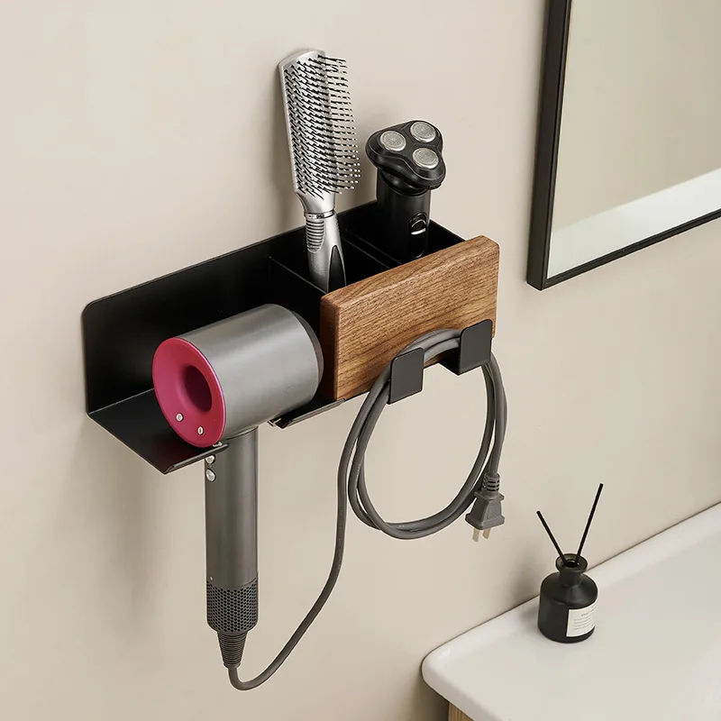 Walnut space aluminum hair dryer shelf bathroom hairdryer holder bathroom air blower hanging rack storage racks
Walnut space aluminum hair dryer shelf bathroom hairdryer holder bathroom air blower hanging rack storage racks