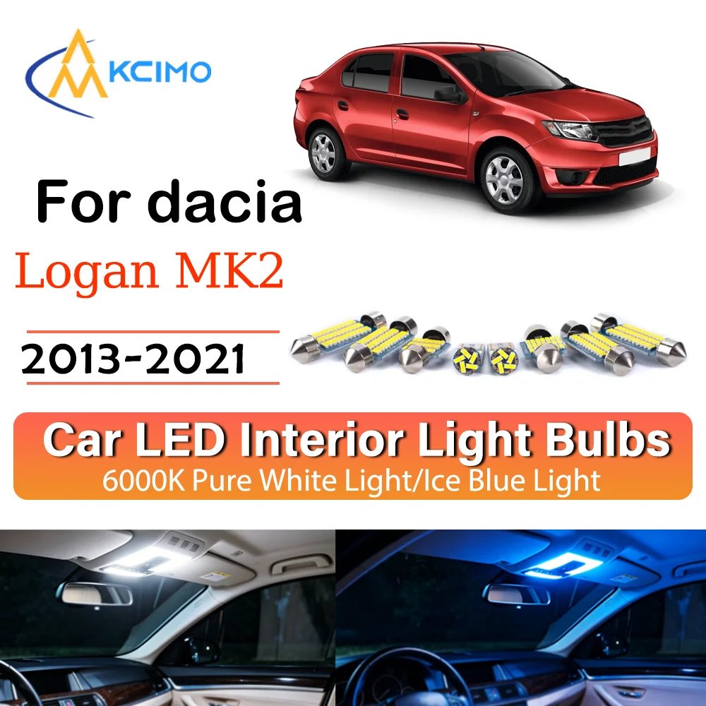 High Quality LED Interior Lights For Dacia Logan MK2 (2013-2021) Two Colors Choice Super Bright Easy Install Decor
High Quality LED Interior Lights For Dacia Logan MK2 (2013-2021) Two Colors Choice Super Bright Easy Install Decor