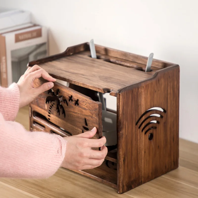 Thai Solid Wood Wireless Router Storage Box WiFi Box Set-Top Box Storage Rack Socket Wire Finishing Box
Thai Solid Wood Wireless Router Storage Box WiFi Box Set-Top Box Storage Rack Socket Wire Finishing Box