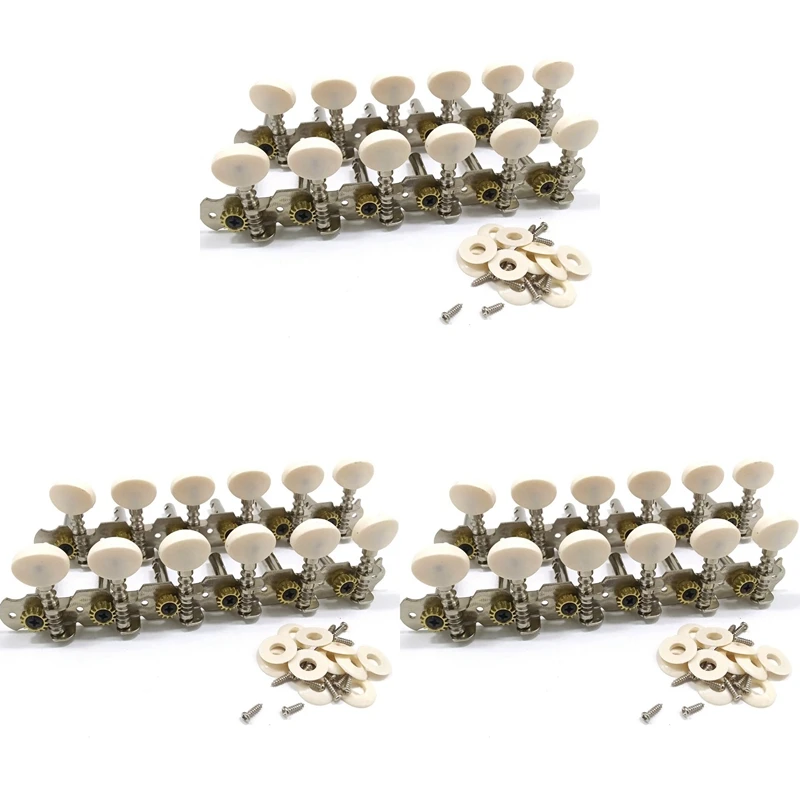 3X 12 Strings Acoustic Guitar Tuning Pegs Chrome Plated Machine Heads 6L 6R Acoustic Guitar Instruments Accessory Part
3X 12 Strings Acoustic Guitar Tuning Pegs Chrome Plated Machine Heads 6L 6R Acoustic Guitar Instruments Accessory Part