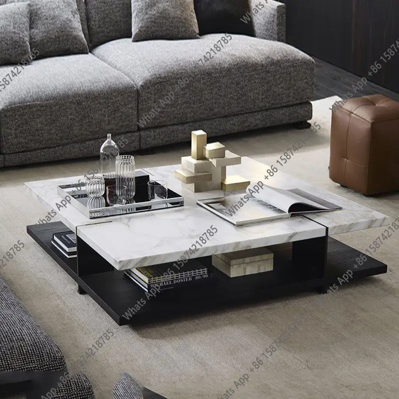 Italian light luxury natural medium white marble coffee table modern minimalist designer living room rectangular coffee table
Italian light luxury natural medium white marble coffee table modern minimalist designer living room rectangular coffee table