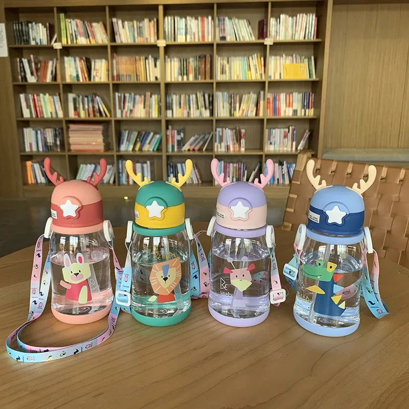 600ML Kids Water Sippy Cup Antler Creative Cartoon Baby Feeding with Straws Leakproof Bottles Outdoor Children's
600ML Kids Water Sippy Cup Antler Creative Cartoon Baby Feeding with Straws Leakproof Bottles Outdoor Children's