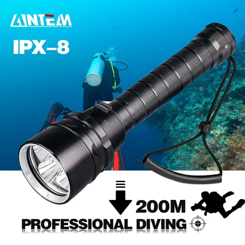 【Best-selling】 Powerful LED Diving Flashlight Super 8000LM 3/5LED Professional Underwater Torch IP8 Waterproof Rating Lamp Using
【Best-selling】 Powerful LED Diving Flashlight Super 8000LM 3/5LED Professional Underwater Torch IP8 Waterproof Rating Lamp Using