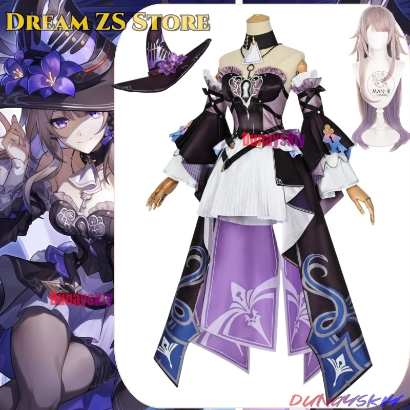 Honkai Star Rail The Herta Cosplay Costume Wig Game Dress Uniform Magic Hat Headwear Metal Accessories Halloween Party for Women
Honkai Star Rail The Herta Cosplay Costume Wig Game Dress Uniform Magic Hat Headwear Metal Accessories Halloween Party for Women